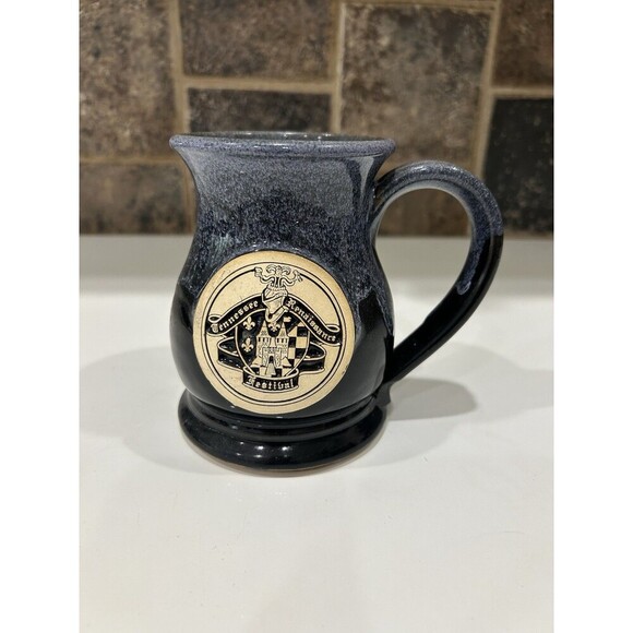 Tennessee Renaissance Festival Draft Mug Stein Cup TN Grayfox Pottery - Picture 1 of 6